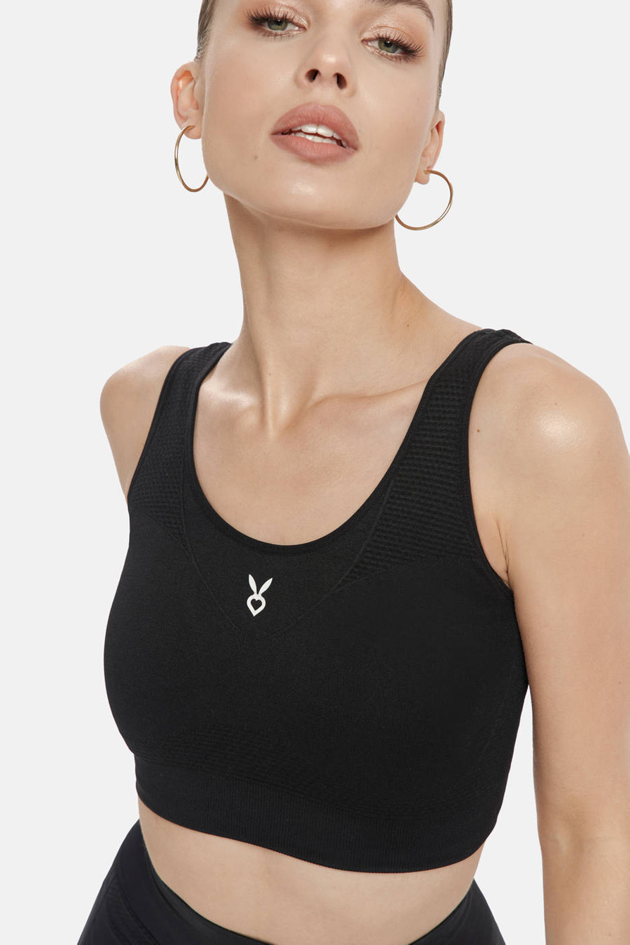 CHILL CROP TOP BLACK