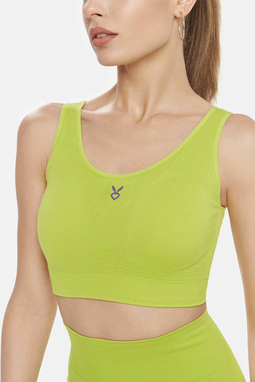 CHILL CROP TOP LIME