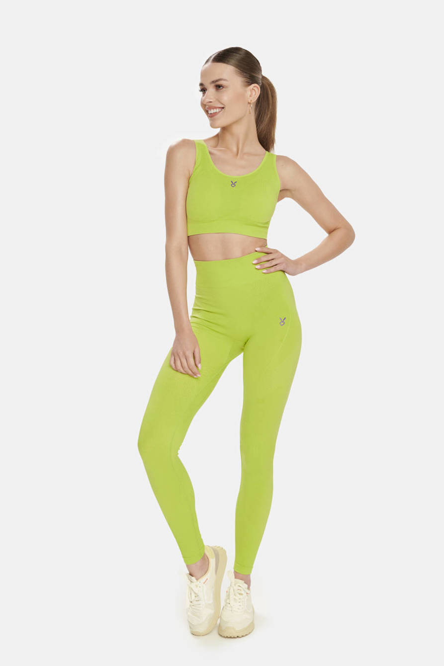 CHILL CROP TOP LIME