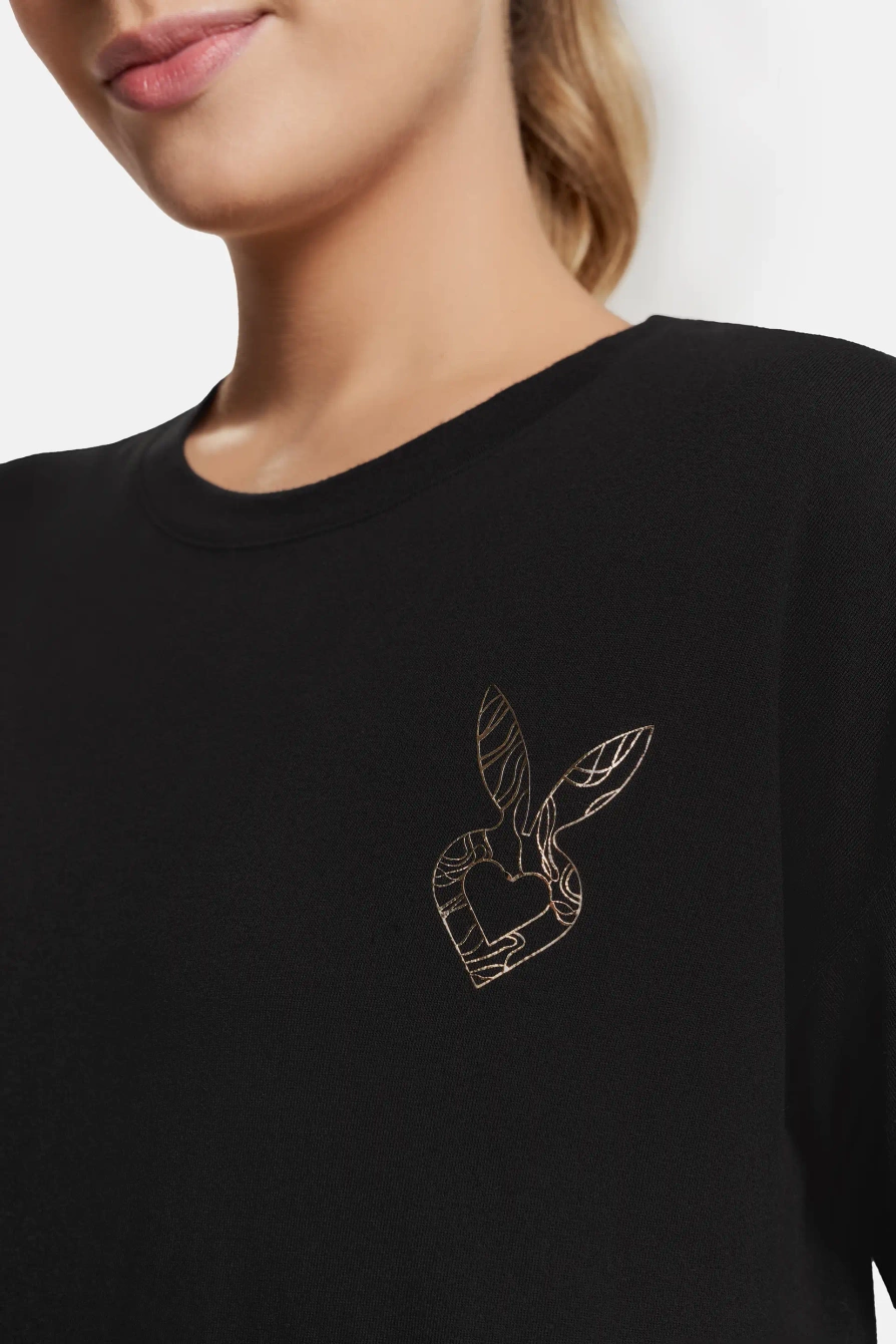 CZARNY T-SHIRT BRIGHT