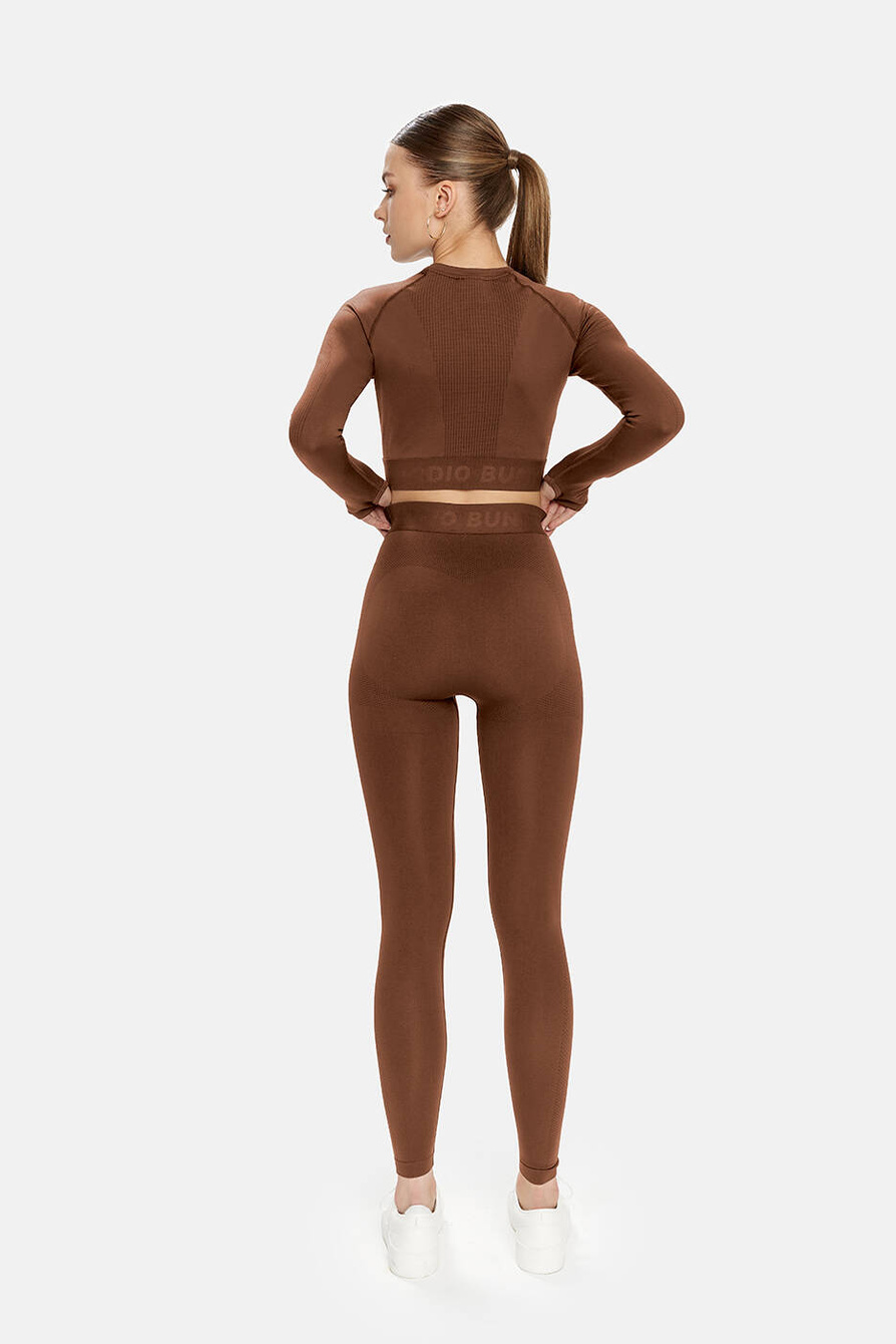 LEGGINSY BASIC BRĄZOWE