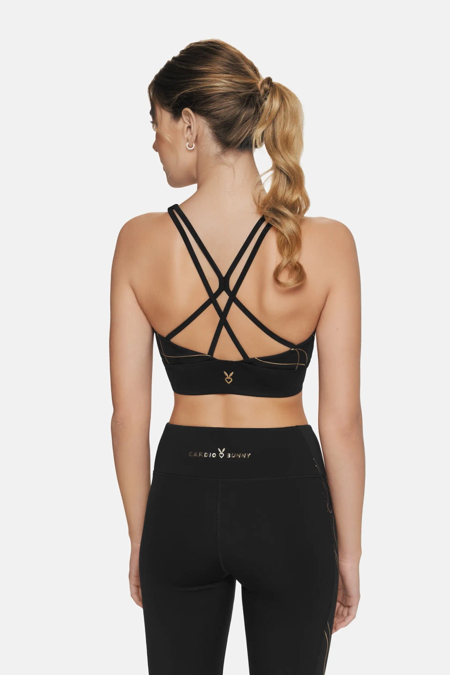 CROP TOP FLAME CZARNY