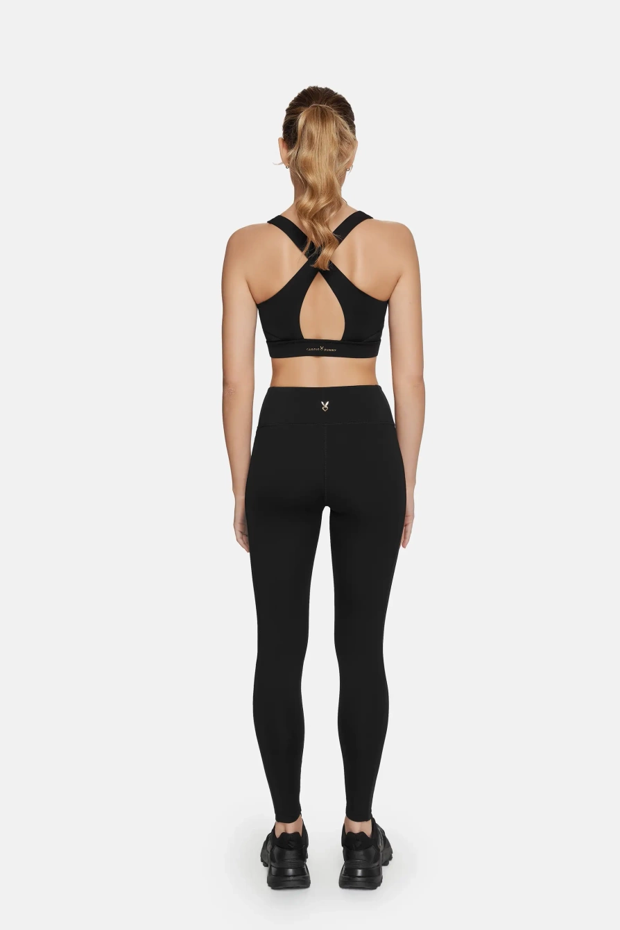 TOP I LEGGINSY CZARNE LIGHT