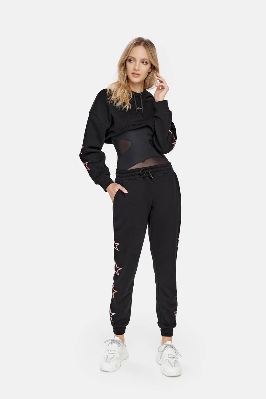 STARS SWEATSHIRT BLACK