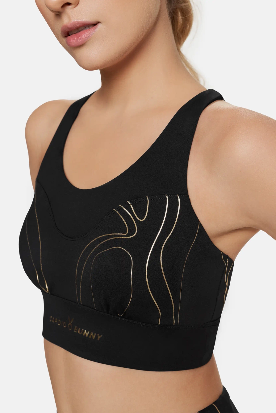 CROP TOP FLAME CZARNY