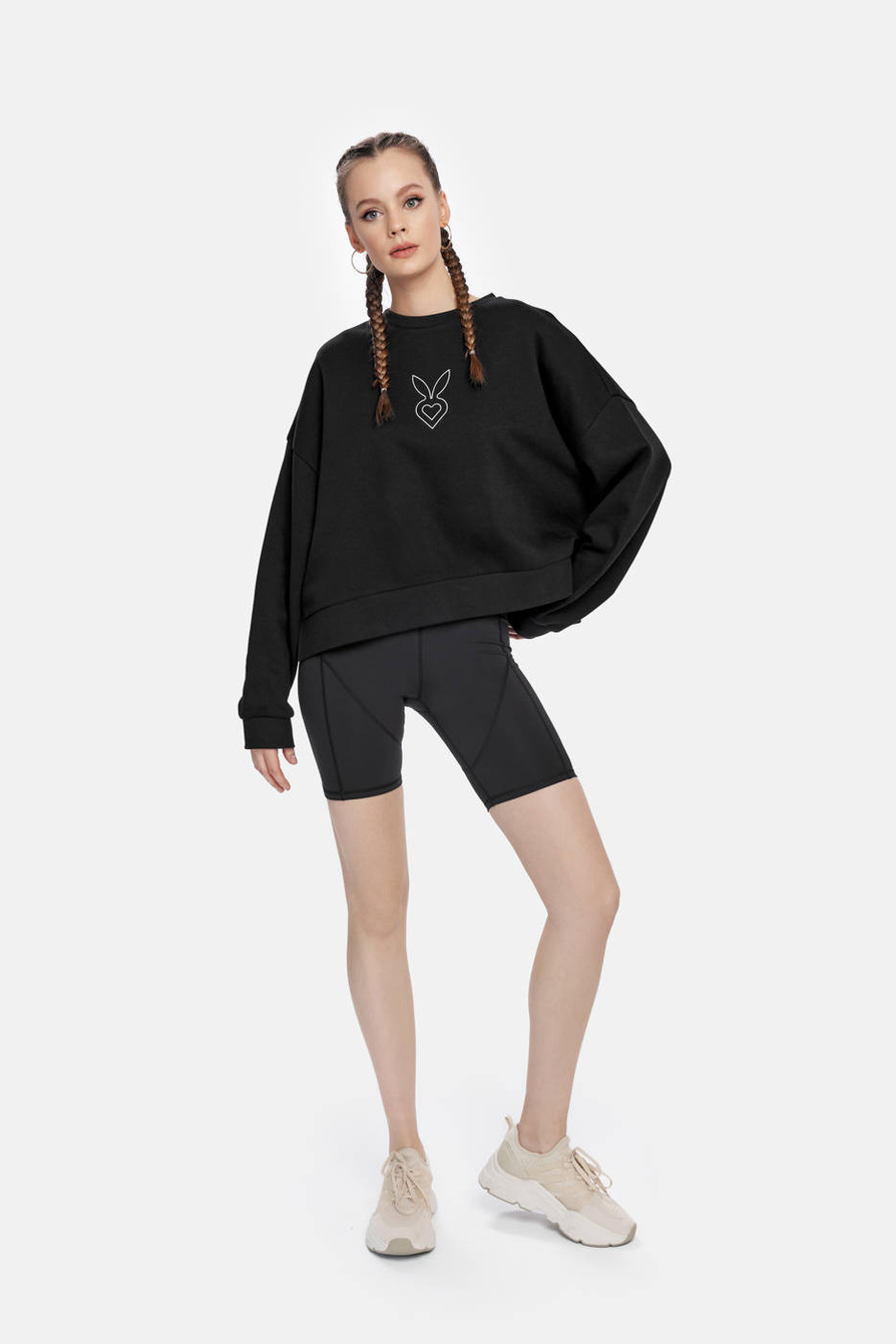 BLUZA COMFY W KOLORZE CZARNYM