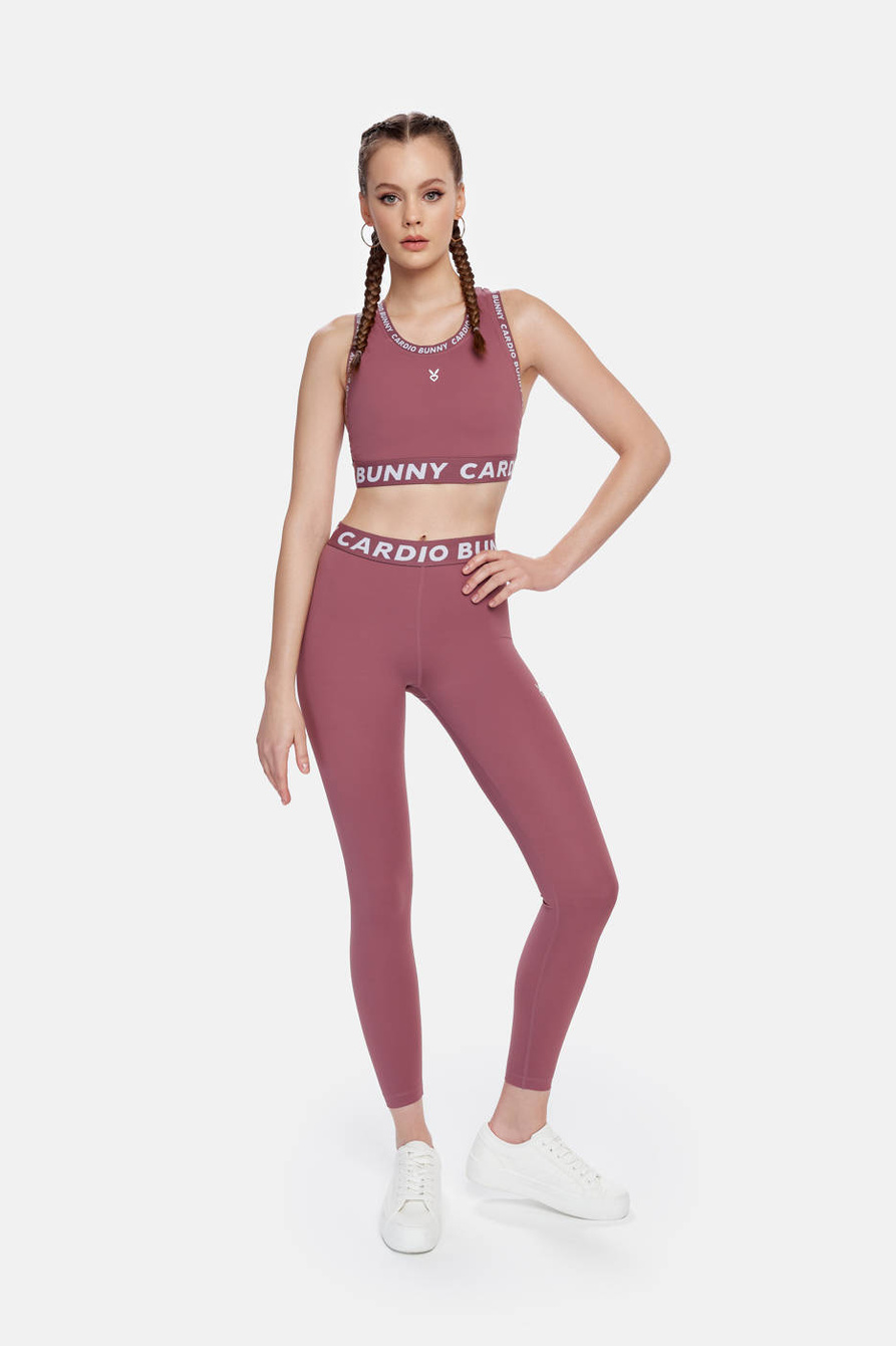 LEGGINSY FINE RÓŻOWE